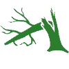 broken tree icon large